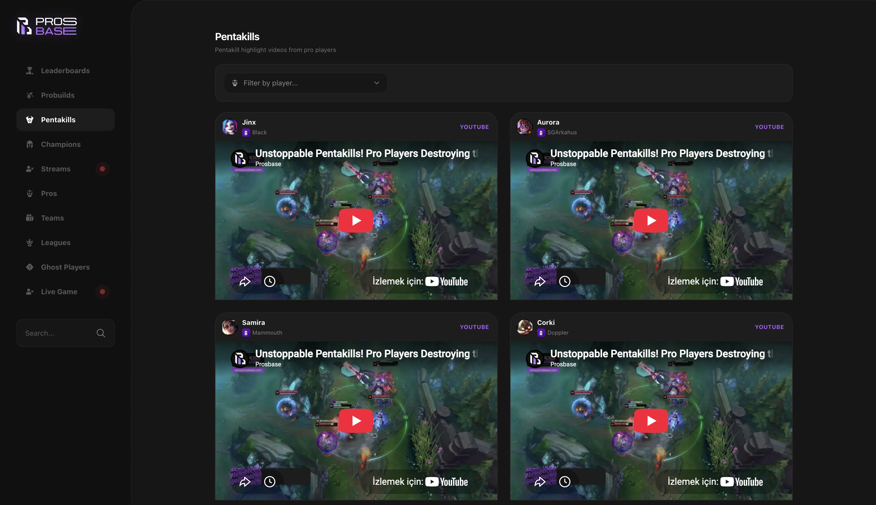 Prosbase Pentakills