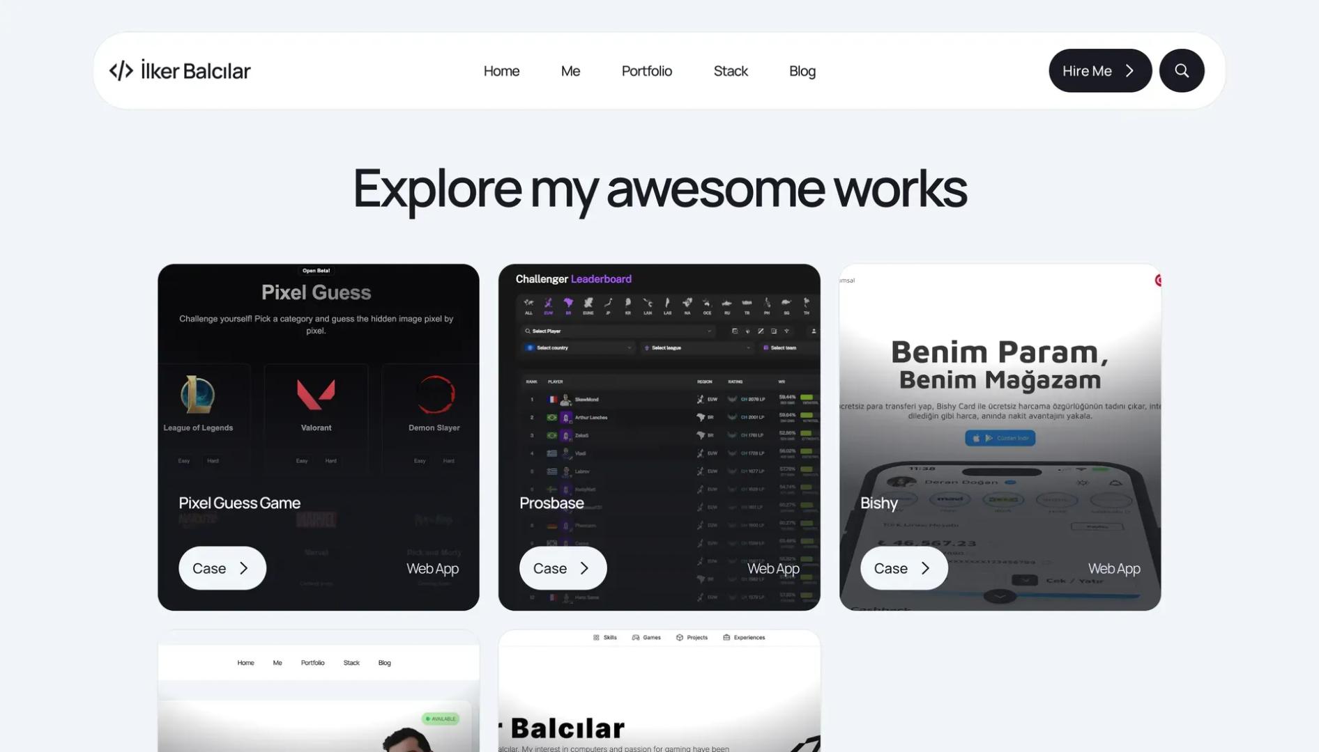Portfolio Site Projects