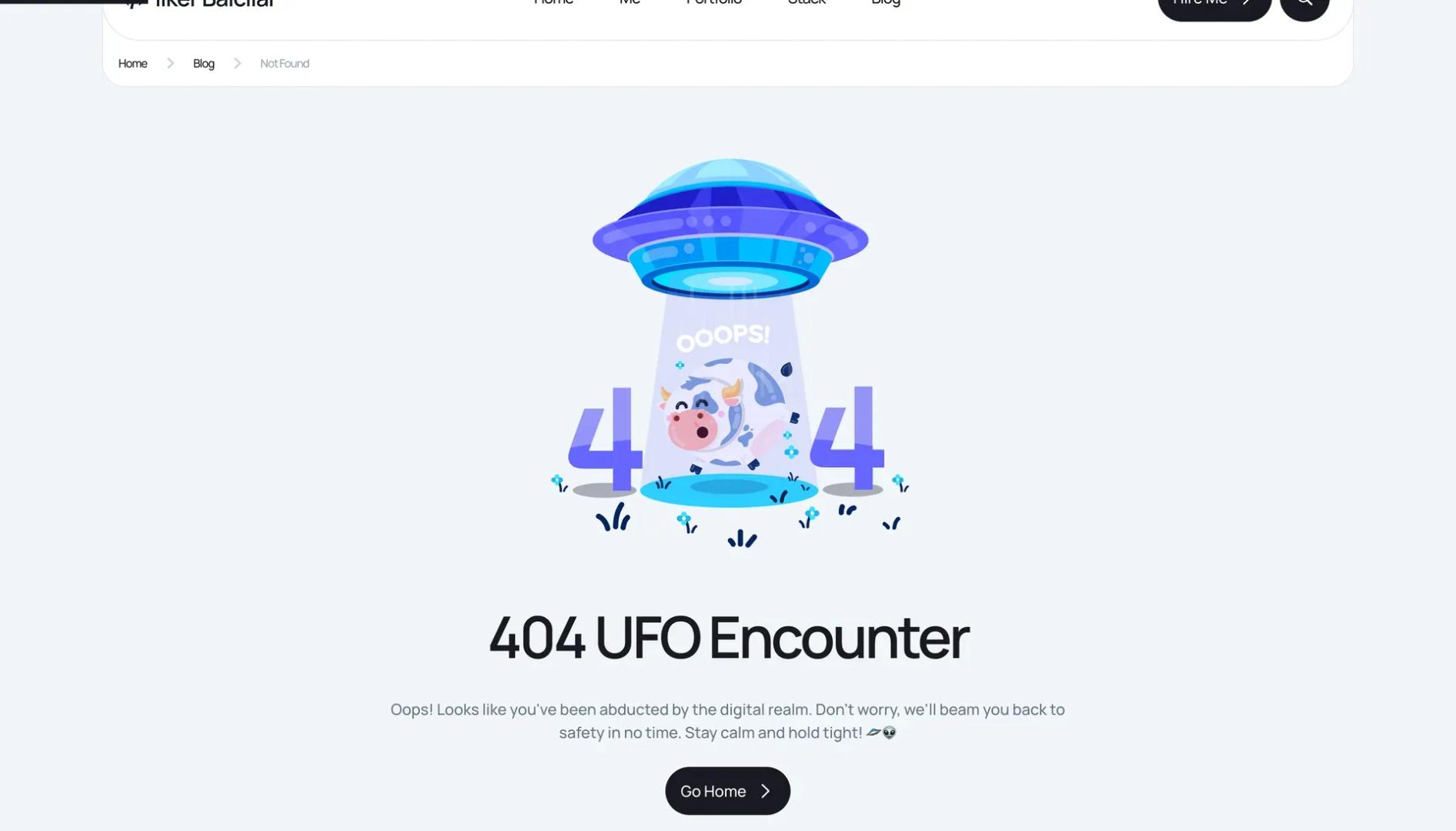 Portfolio Site 404 Page