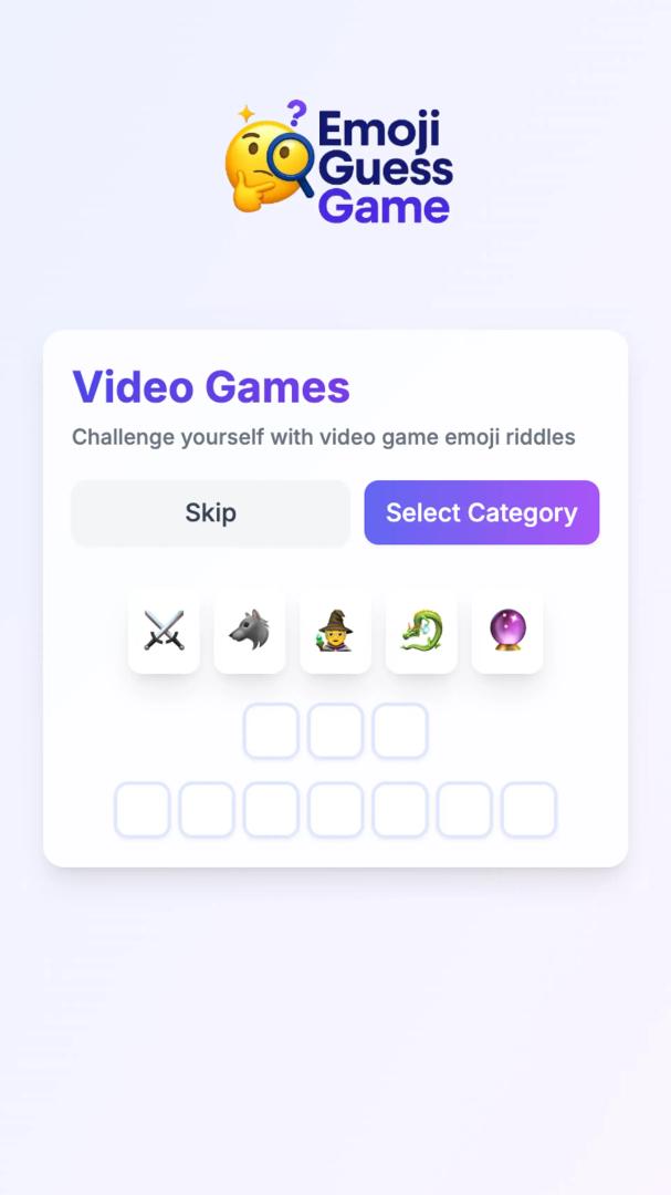 Emoji Guess Game Mobile