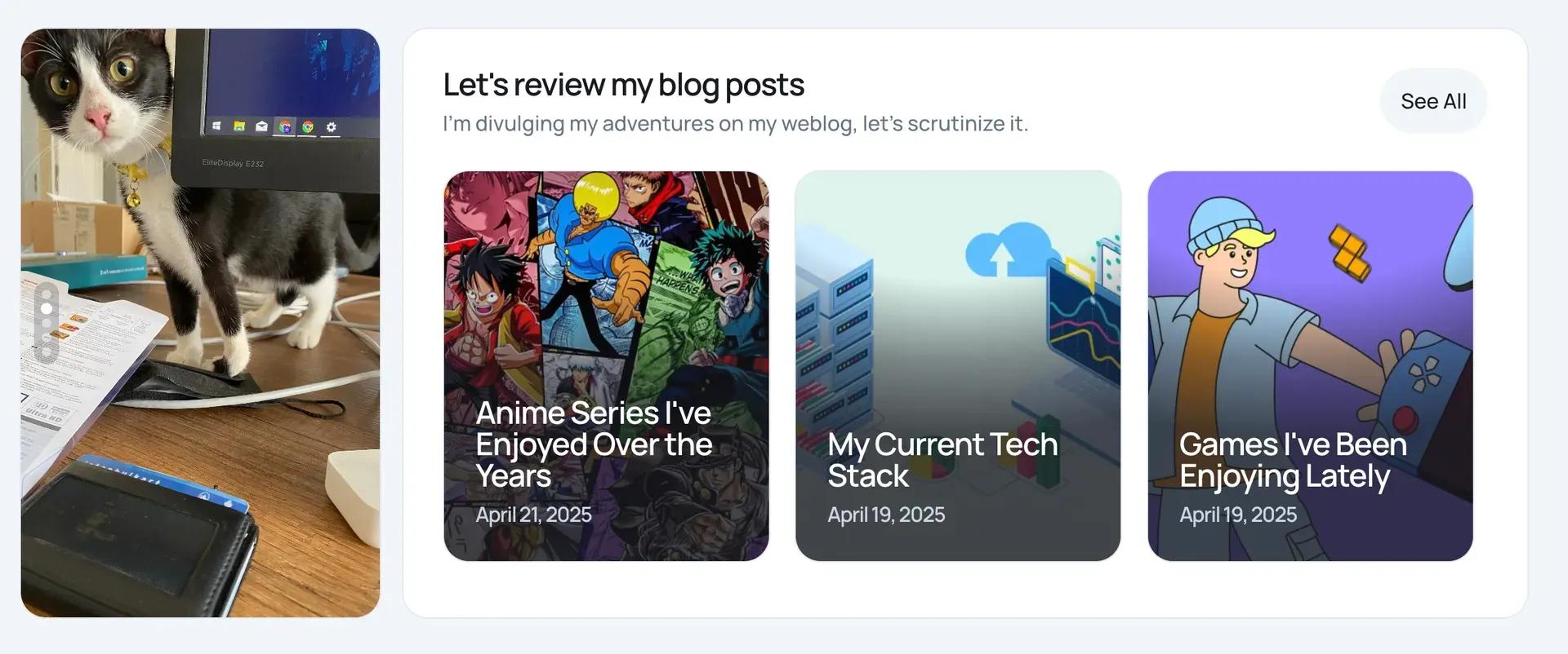 Portfolio Site Image Gallery